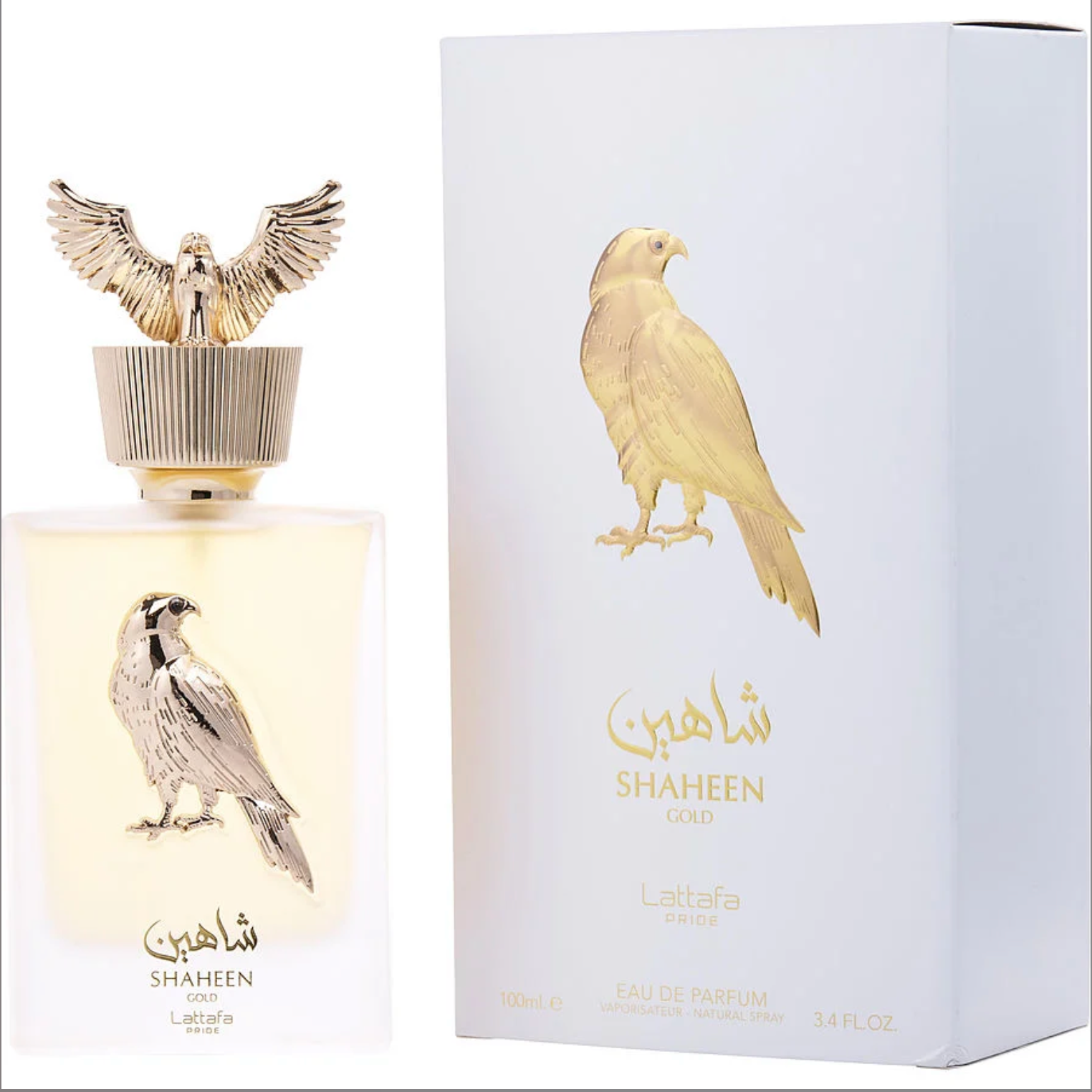 Lattafa Pride Shaheen Gold unisex Eau De Parfum Spray 3.4 oz image 0