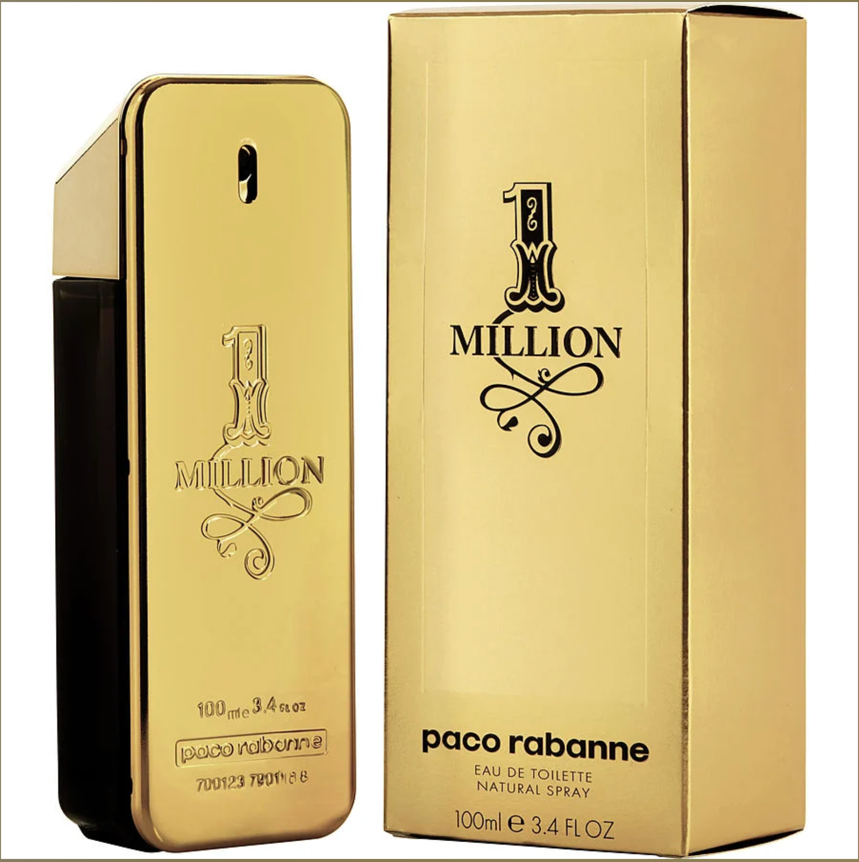 Paco Rabbanne 1 million Eau De Toliette - 3.4oz/100ml image
