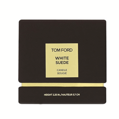 Tom Ford White Suede Candle Height 2.25