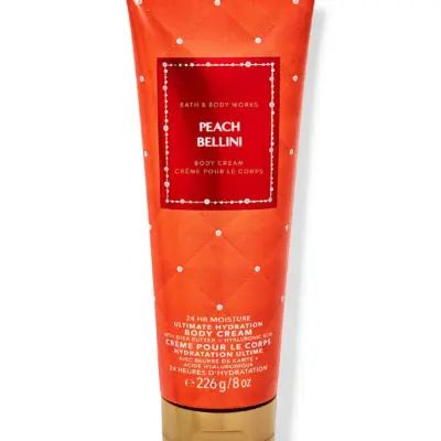 PEACH BELLINI Body Cream by BATH AND BODY WORKS / 8oz