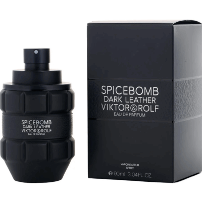 Spicebomb Dark Leather men Eau De Parfum Spray 3 oz