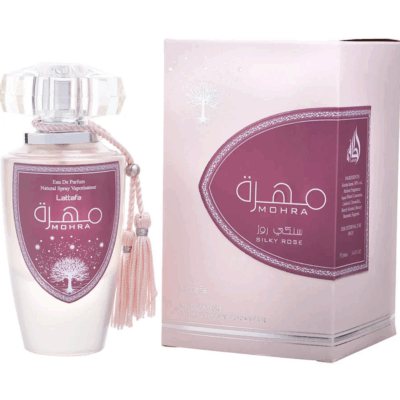 Lattafa Mohra Silky Rose women Eau De Parfum Spray 3.4 oz by Lattafa