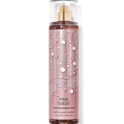 Bath & Body Works Pink Suede Fine Fragrance Body Spray Mist, Warm Vanilla Sugar (Pink Suede)