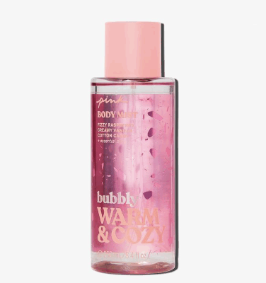 VICTORIA'S SECRET PINK BUBBLY WARM & COZY BODY MIST 8.4 FL OZ