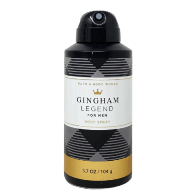 BATH & BODY WORKS GINGHAM LEGEND FOR MEN BODY SPRAY 3.7 OZ