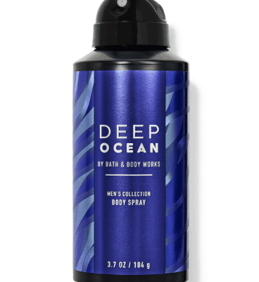 Bath and Body Works Deep Ocean Men's Collection Body Spray 3.7 Oz
