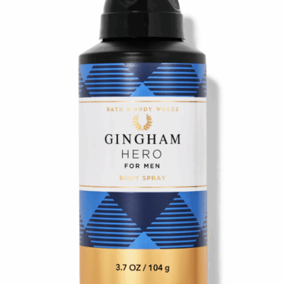 BATH & BODY WORKS GINGHAM HERO FOR MEN BODY SPRAY 3.7 OZ