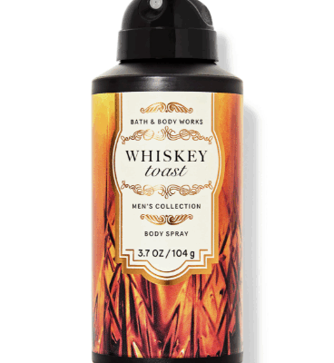 Bath and Body Men's Collection Body Spray Cologne Mist WHISKEY TOAST 3.7 oz