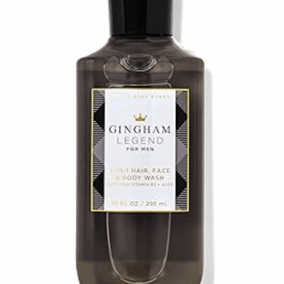 Bath & Body Works Gingham Legend Men’s 3‑in‑1 Hair, Face & Body Wash (10 fl oz / 295 ml)