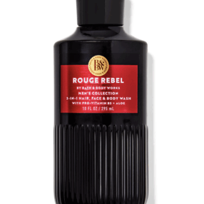 Bath & Body Works Rouge Rebel Men's 3-in-1 Hair, Face & Body Wash (10 fl oz / 295 mL)