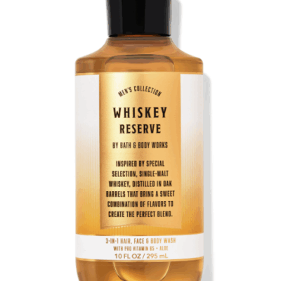 Bath & Body Works Whiskey Reserve Men's 3-in-1 Hair, Face & Body Wash (10 oz / 295 ml)