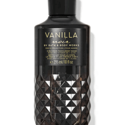 Bath & Body Works Vanilla Noir Men's 3-in-1 Hair, Face & Body Wash (10 oz / 300 ml)
