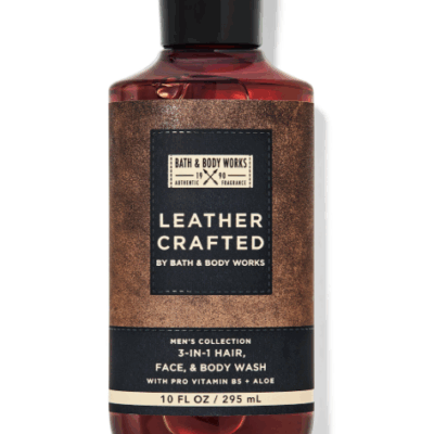 Bath & Body Works Leather Crafted Men Body Wash (10 oz/ 300 ml)