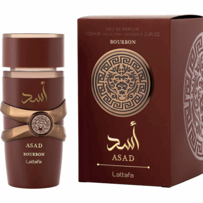 Lattafa Asad Bourbon men Eau De Parfum Spray 3.4 oz